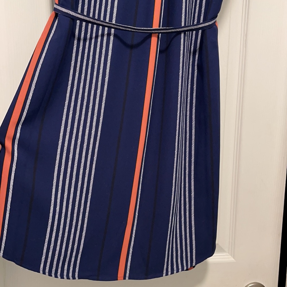 Express belted striped dress - Picture 7 of 7